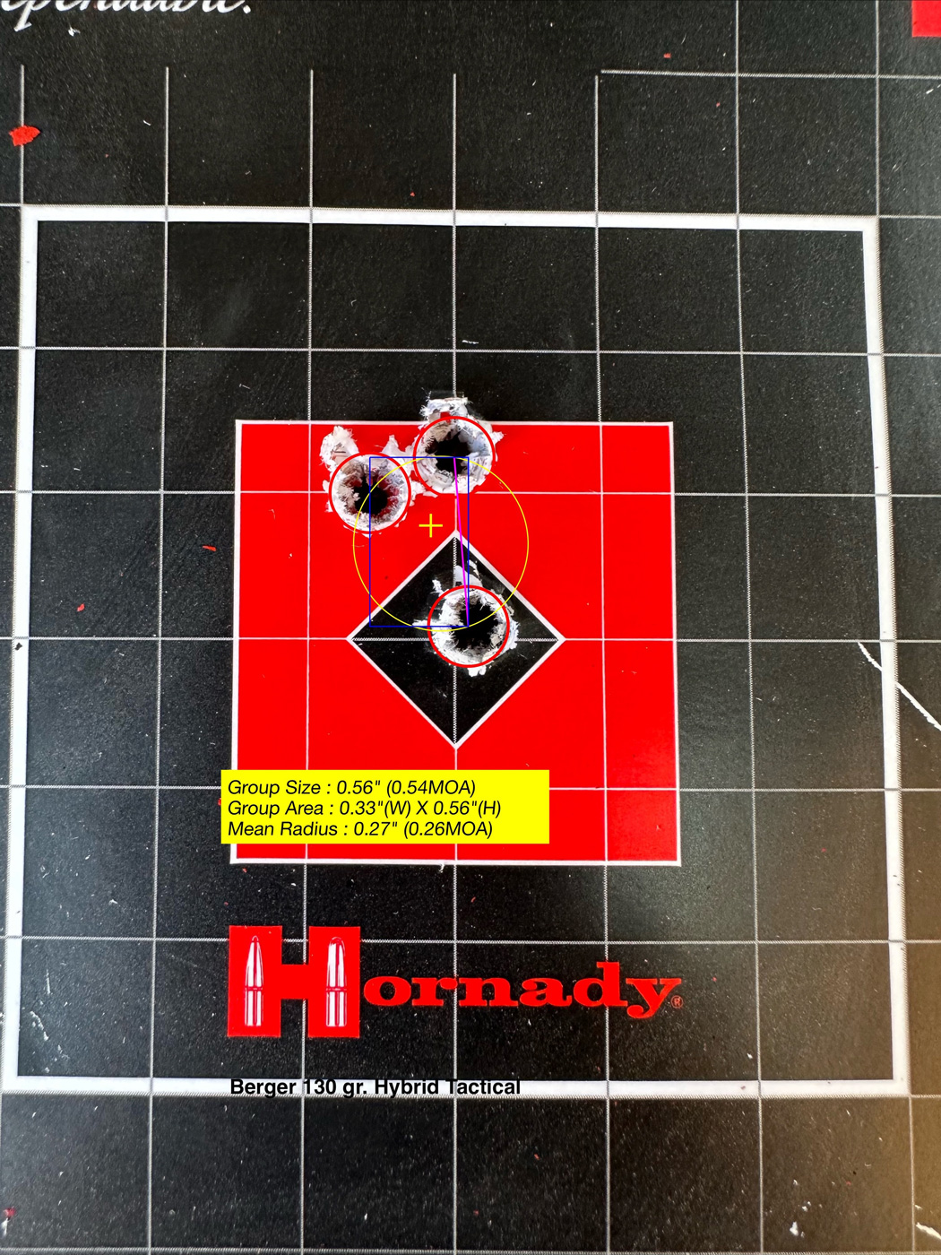 Berger 130 grain Hybrid Tactical ammunition testing