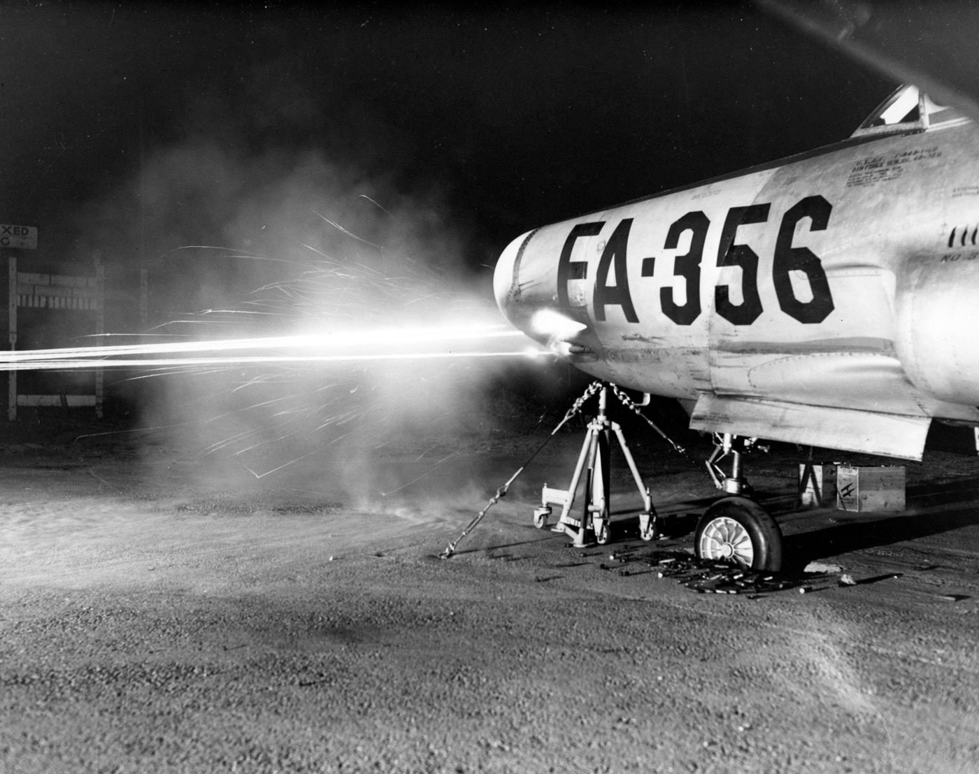F-94A gun testing