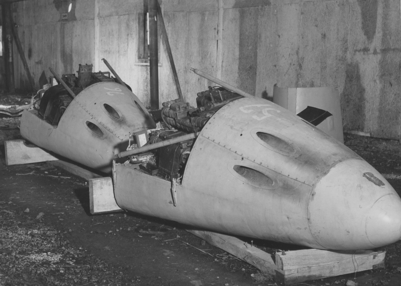 Messerschmitt Me 262 nose assemblies with Mk 108 cannons