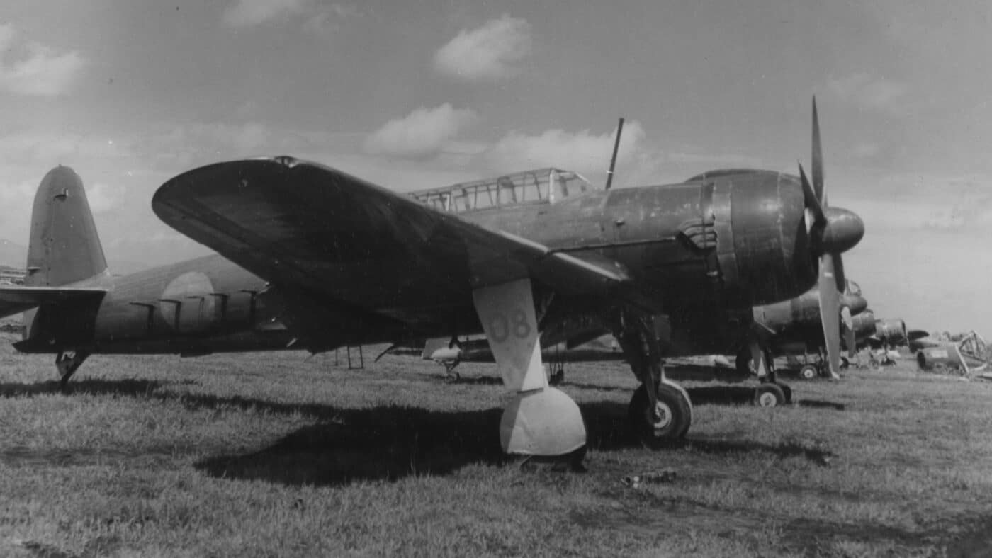 Nakajima B6N Jill torpedo bomber captured by US troops
