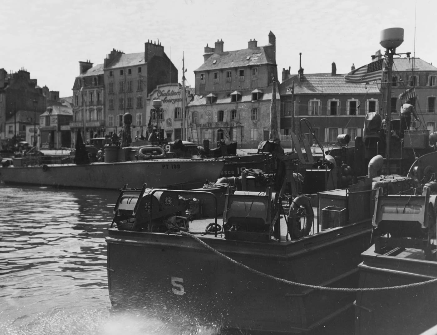 PT boats in Cherbourg France World War II