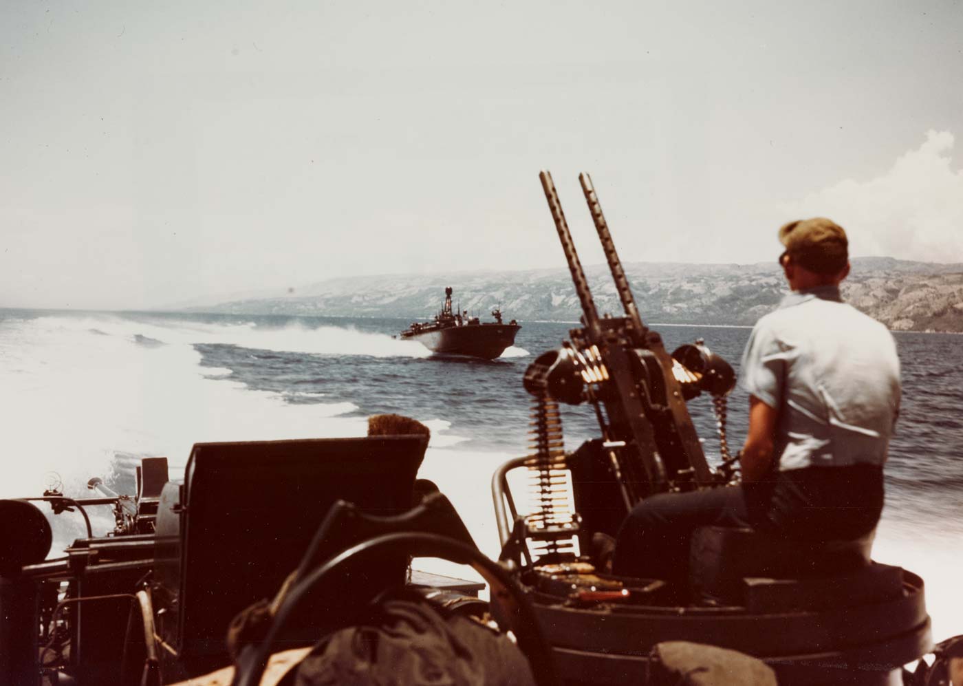 PT boats support landings in Polloc Mindanao Philippines