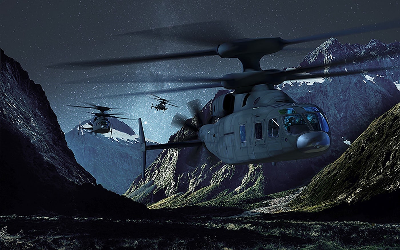 SB-1 Defiant dual rotor helicopter