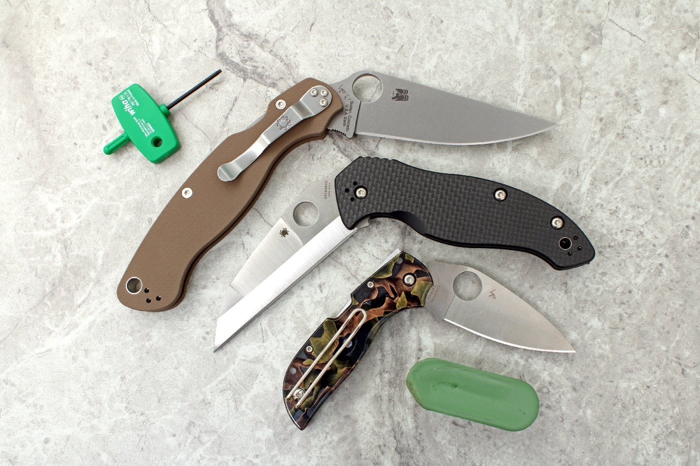 Spyderco folding knives