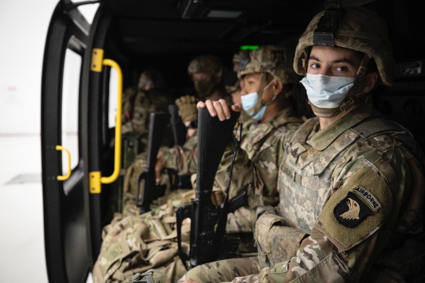 rifle squad from 101st Airborne Division during V-280 testing in 2020