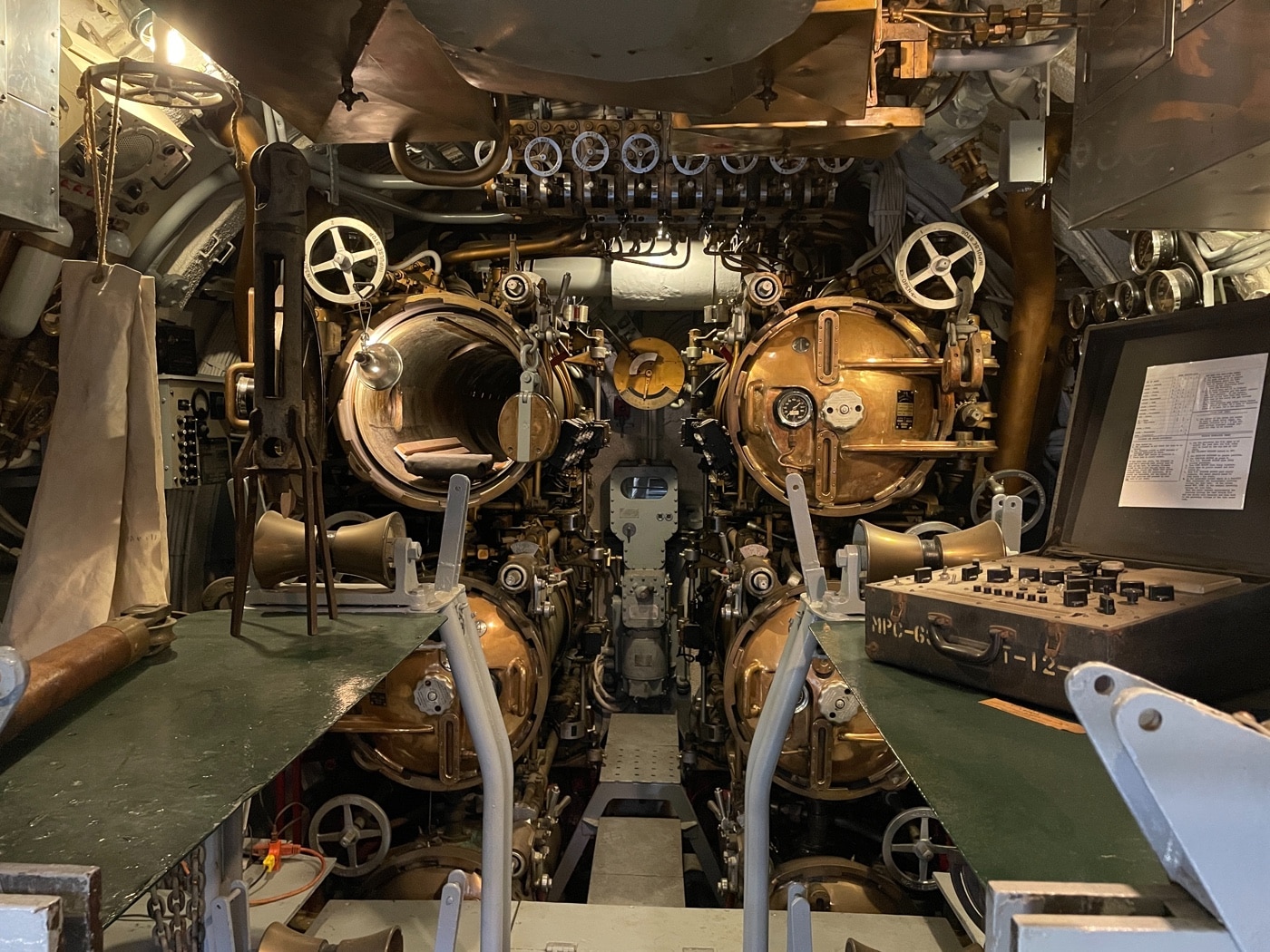 torpedo room of USS Drum