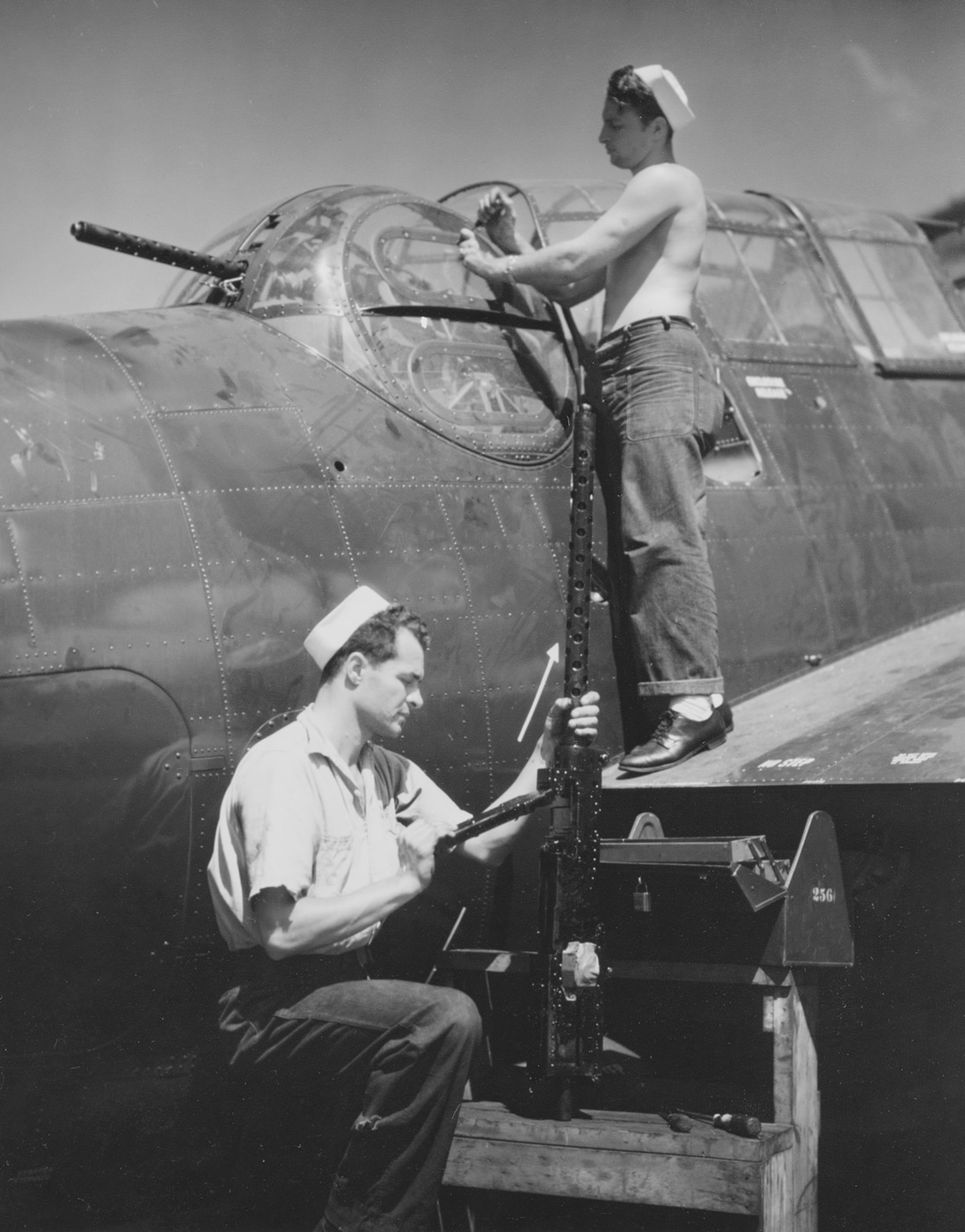 50 caliber machine gun in TBF Avenger