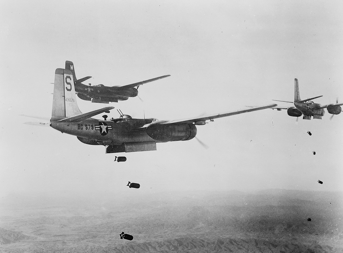 B-26 Invaders hit a target in North Korea