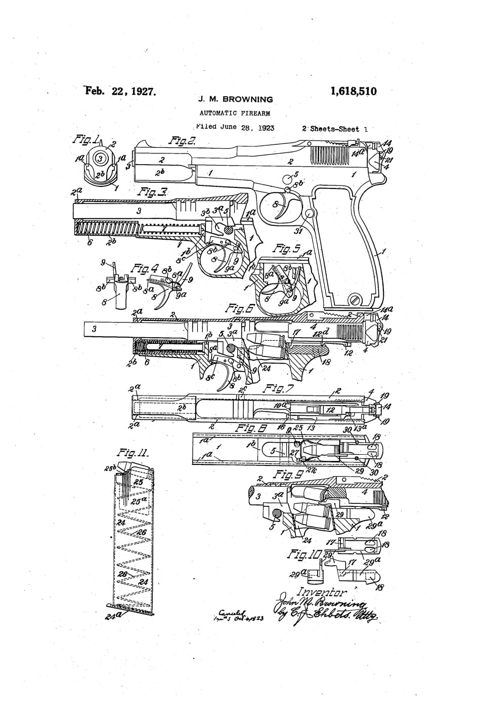 Browning Hi Power patent