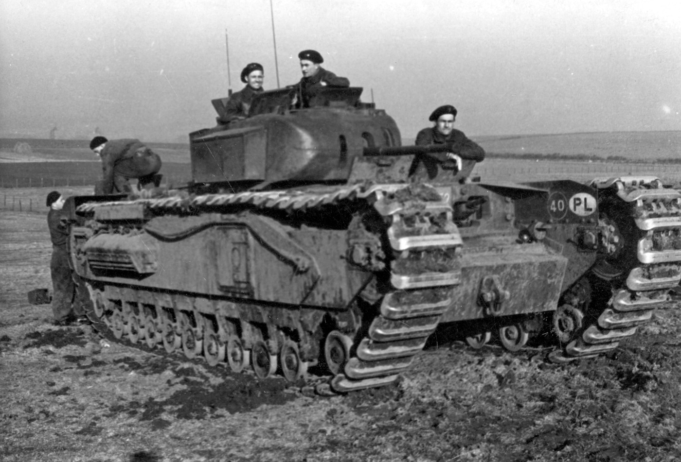Churchill Mark II tank of Polish 16th Armoured Brigade