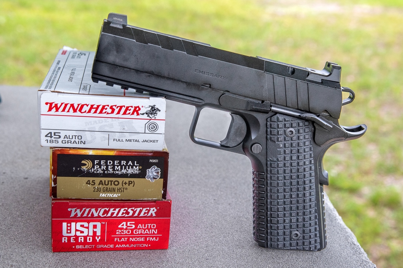 Emissary reliable with all kinds of ammo at the Pin Shoot