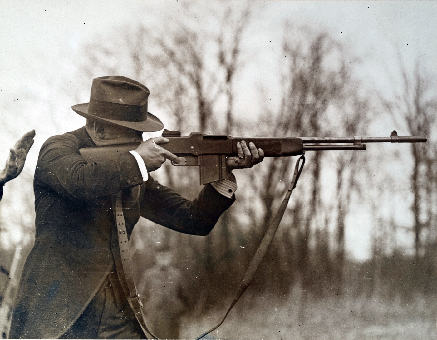 John Browning firing BAR