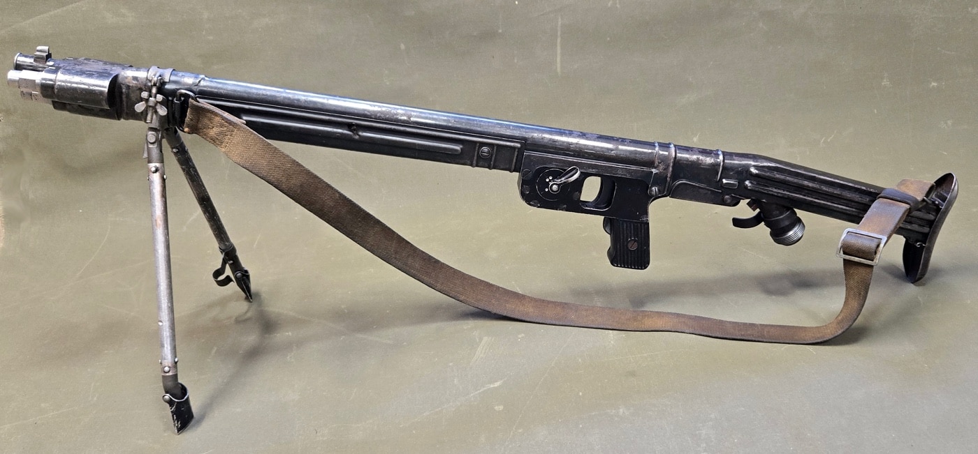 LPO-50 flamethrower shown with bipod