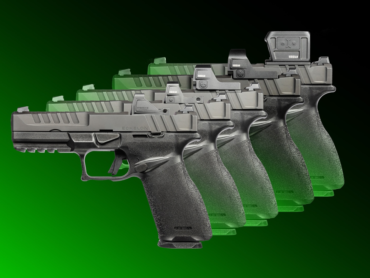 Viridian reflex sights on Springfield Armory Inc Echelon semi-automatic pistol