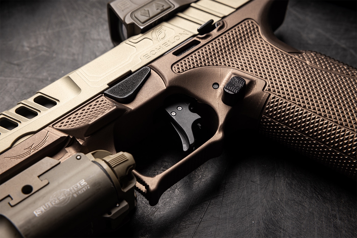 mag release and trigger upgraded Springfield Echelon
