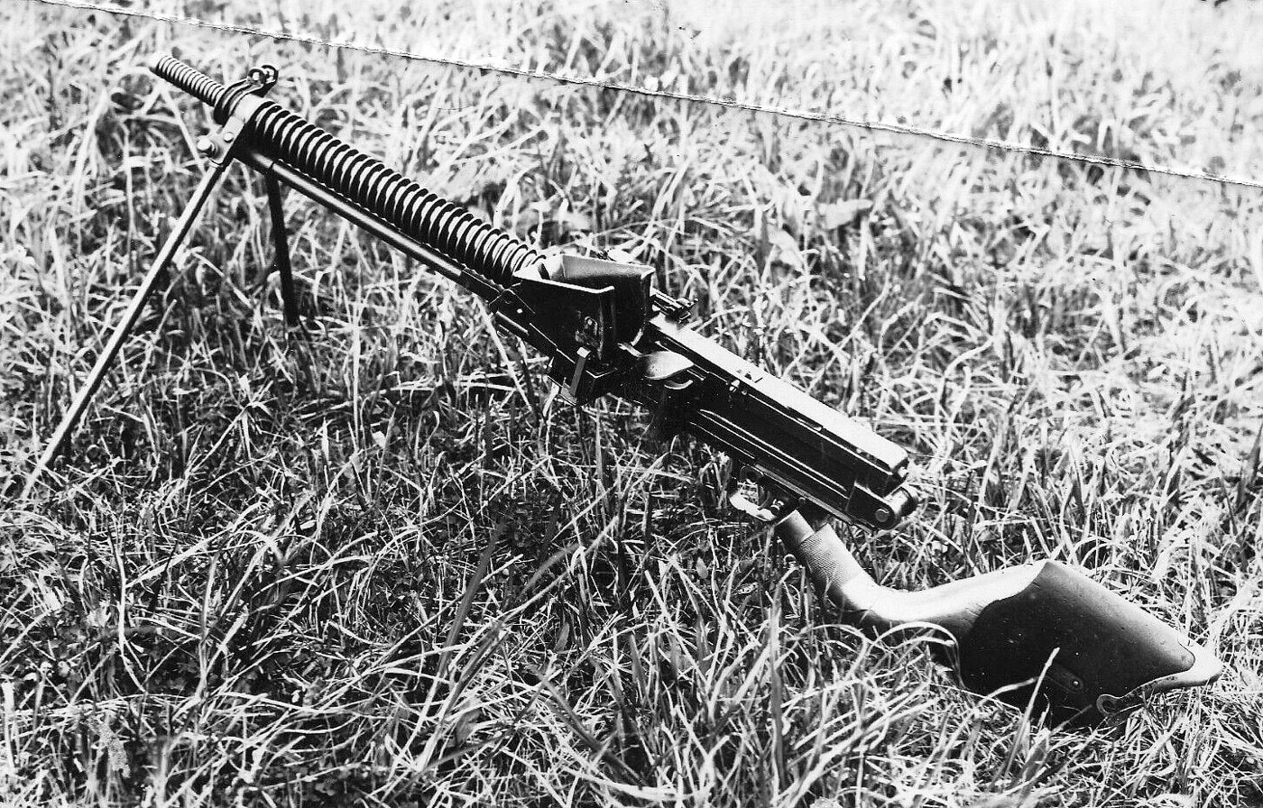 Japanese Type 11 machine gun in China ammunition hopper