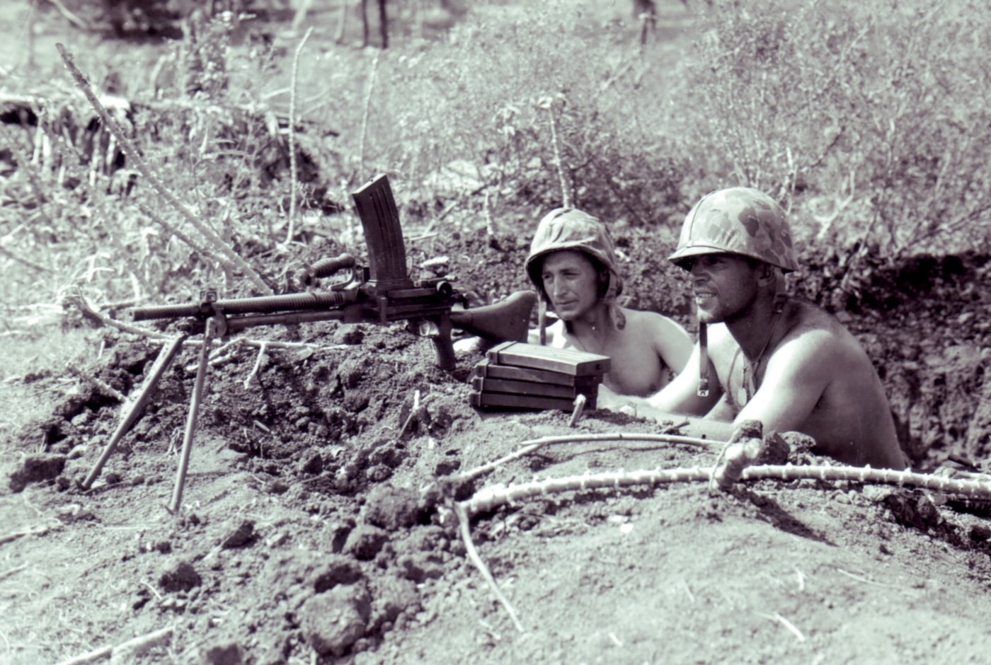 Type 96 light machine gun captured by US Marines on Saipan