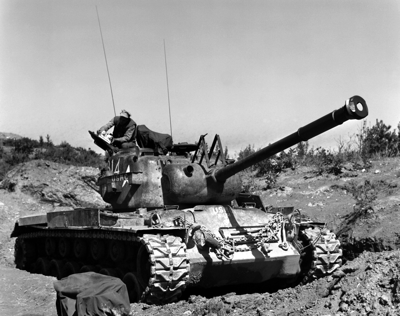 USMC M46 Patton tank Korean War