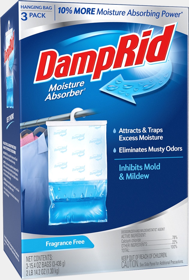 DampRid Hanging Moisture Absorbers, Fragrance Free, 15.4 oz.
