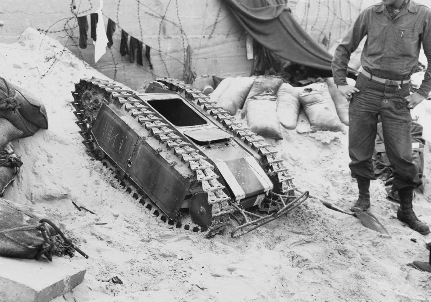 German Goliath tracked mine on Utah Beach