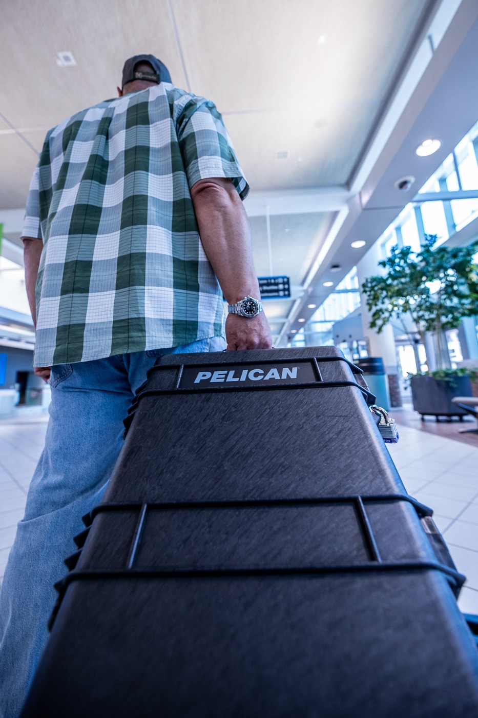Pelican case at the airport