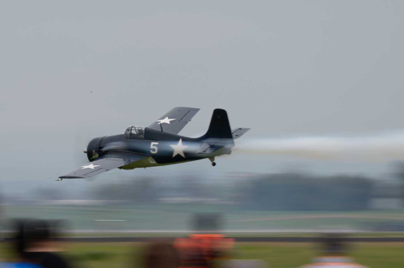US Navy F4F Wildcat during 2025 airshow in California