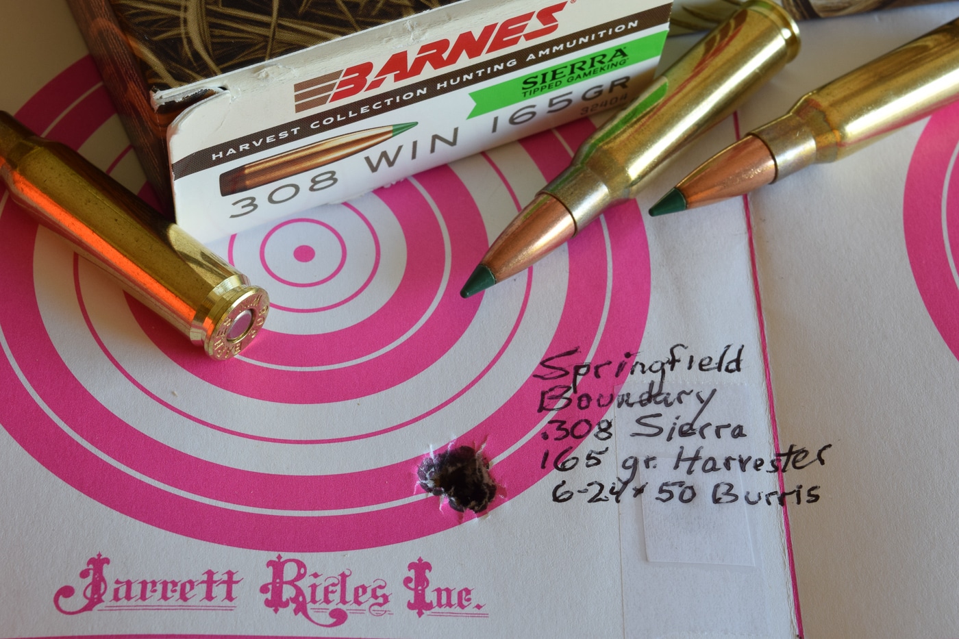 shooting group on paper