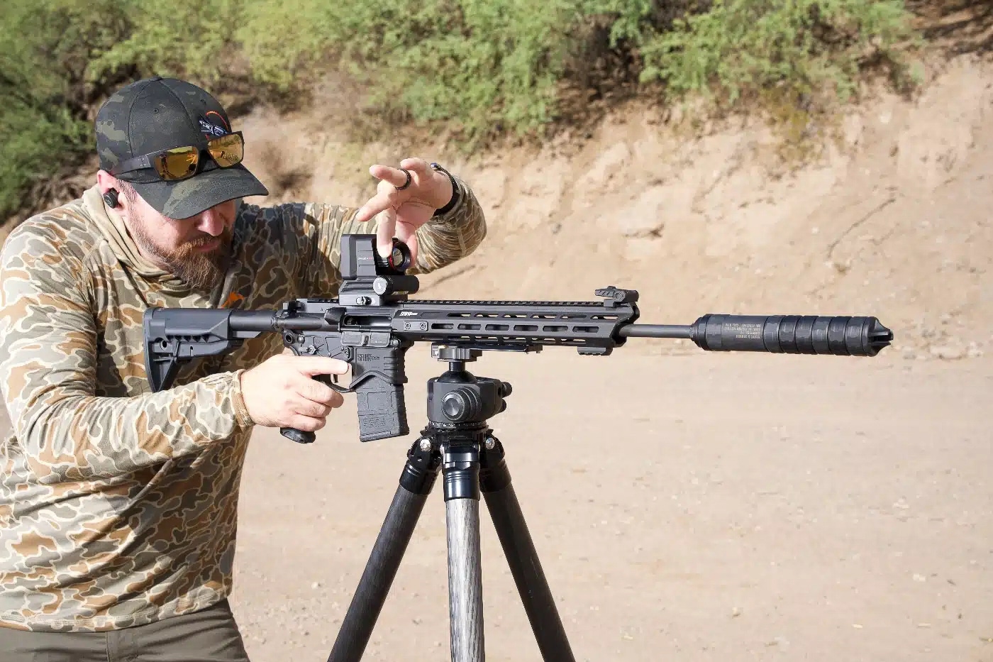 Scott Conditt tests thermal optics for The Armory Life