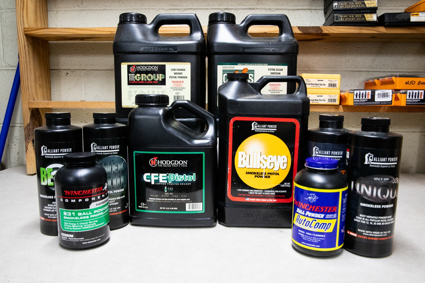 different powders used for reloading