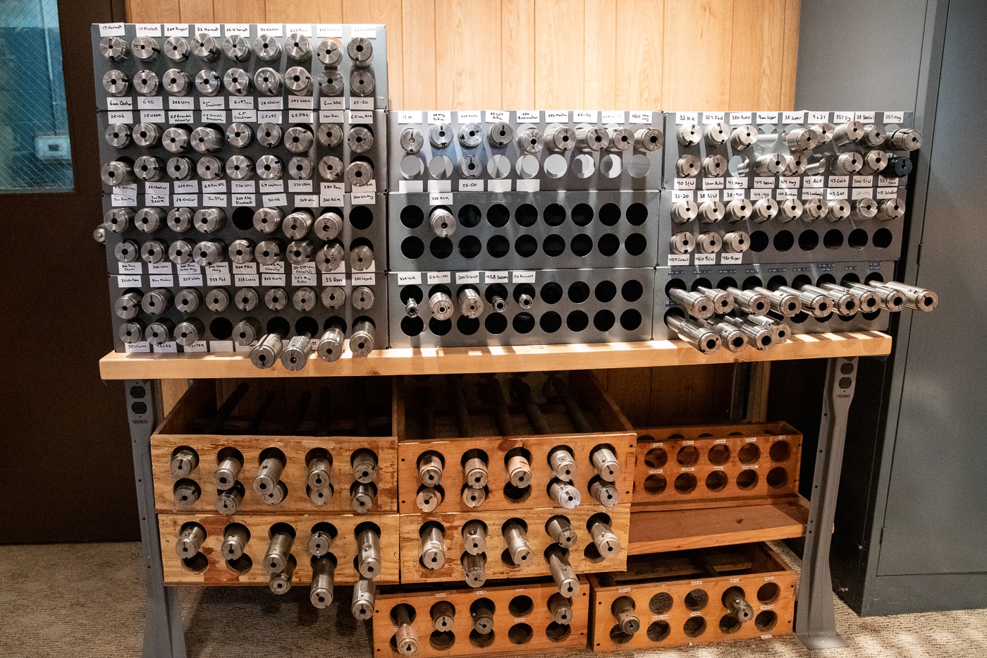 pressure barrels used by Lyman at their testing facility