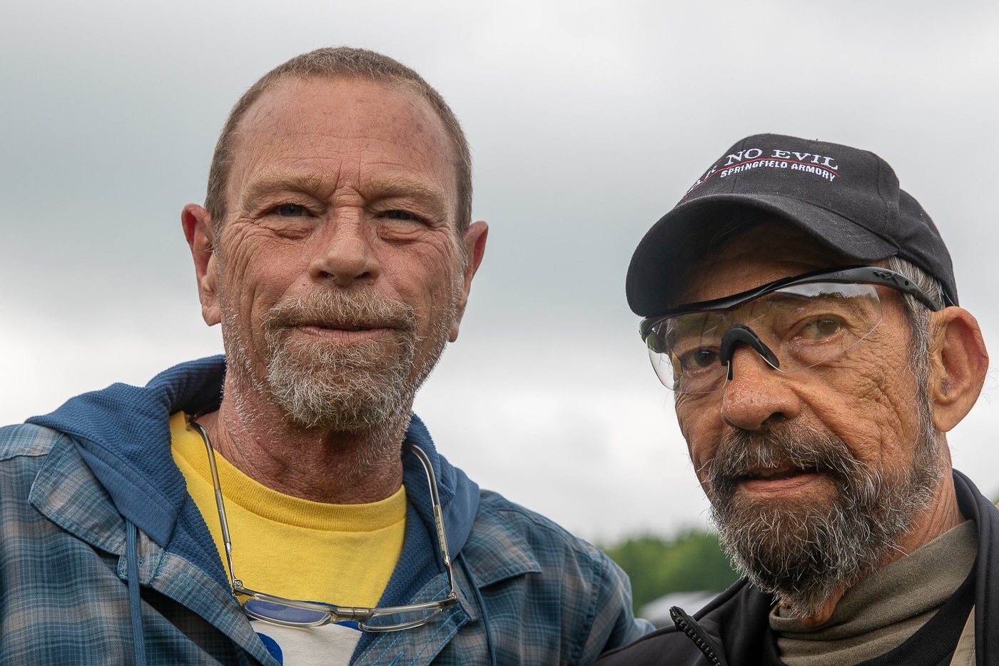 John Robbins and Massad Ayoob at 2025 Pin Shoot