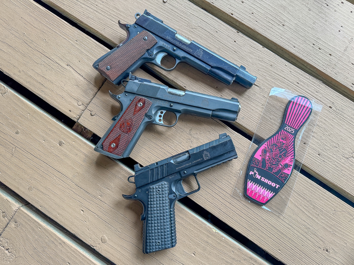 Massad Ayoob Springfield Armory 1911 pistols at 2025 Pin Shoot