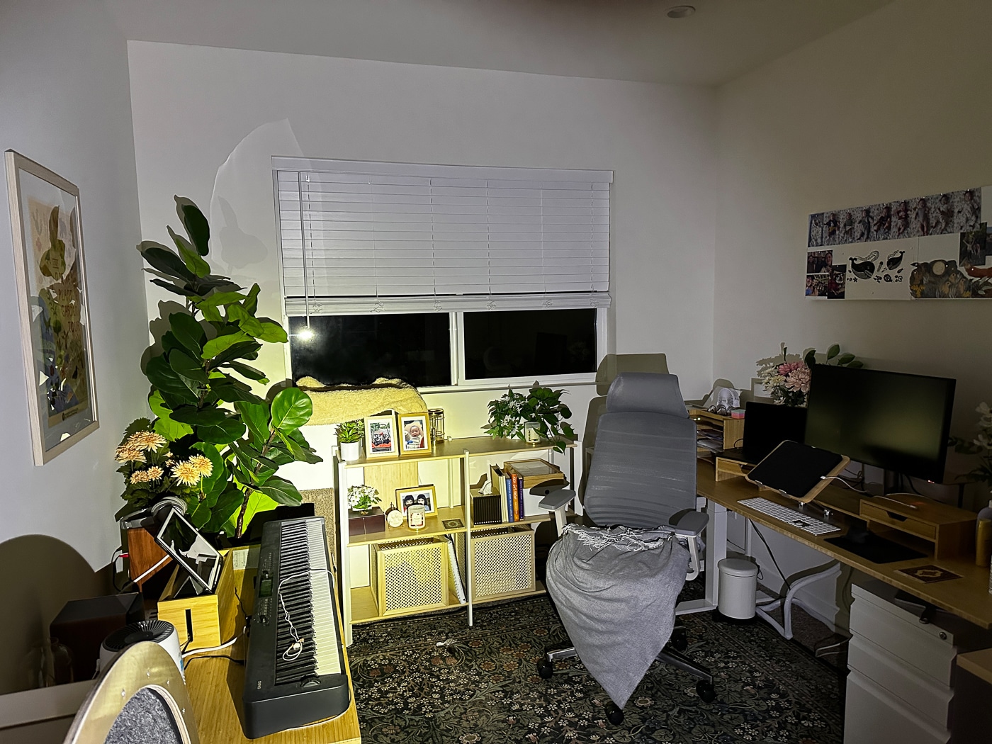 Photo showing the GRITR TL1c Compact Weapon Light illuminating a completely dark room, with the beam spreading out to fill the entire area. The light output is strong and even, making it easy to identify details in the room without producing harsh reflections or glare. This demonstrates the TL1c’s effectiveness in providing situational awareness while minimizing the risk of blinding or disorienting the user. The review mentions this balanced approach as a major advantage for both home defense and general-purpose use. Key details visible in the photo include the defined yet not overly concentrated beam pattern.