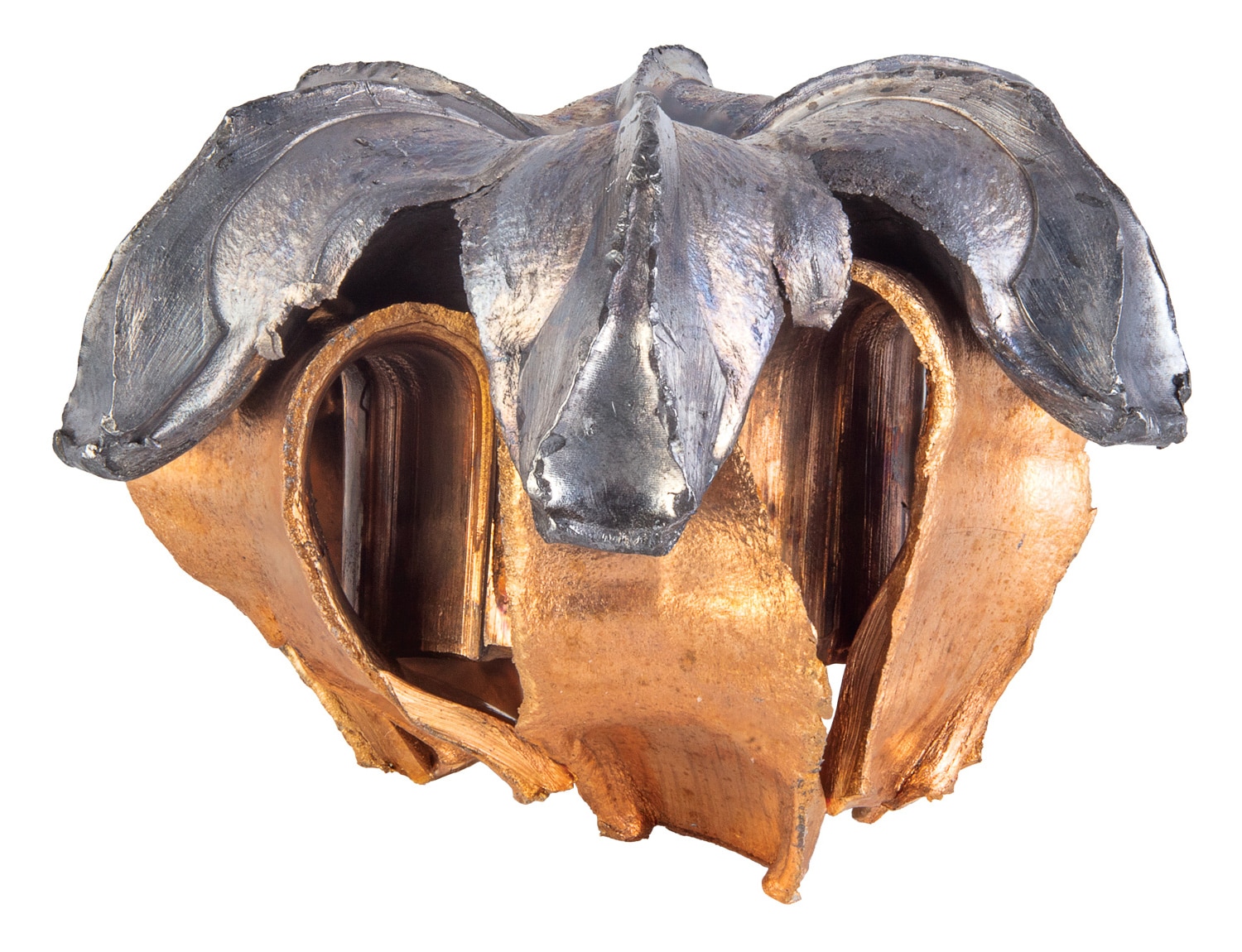 Expanded Federal HST hollow point bullet recovered from ballistic gelatin testing showing terminal performance and weight retention after penetration. The mushroomed projectile demonstrates how modern defensive ammunition expands reliably while maintaining bullet weight through soft tissue. Federal HST represents premium self defense ammunition that delivers consistent expansion across multiple grain weights including 115, 124, and 147 grain options. Ballistic gelatin testing provides objective measurement of penetration depth and expansion characteristics for comparing bullet weight performance in defensive scenarios. The expanded bullet shows petals that opened during penetration, creating a larger wound channel than unexpanded projectiles regardless of starting grain weight. Terminal ballistics testing reveals how bullet weight affects penetration depth, with heavier grain weights typically penetrating deeper into gelatin medium. Federal HST maintains weight retention through bonded construction, preventing fragmentation that reduces penetration effectiveness across various bullet weights. Understanding how bullet weight influences expansion and penetration helps shooters select appropriate defensive ammunition for their specific carry gun and self defense requirements.
