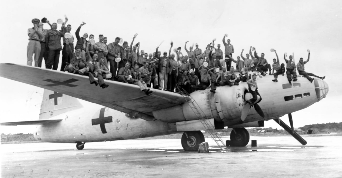 Betty liberated prisoners at Kisarazu September 1945