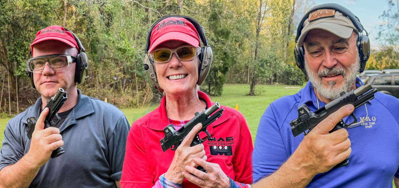 Prodigy Comp got a big thumbs up from expert instructors Andrew Fritzinger and Barbara Benson and Robby Harris 9mm
