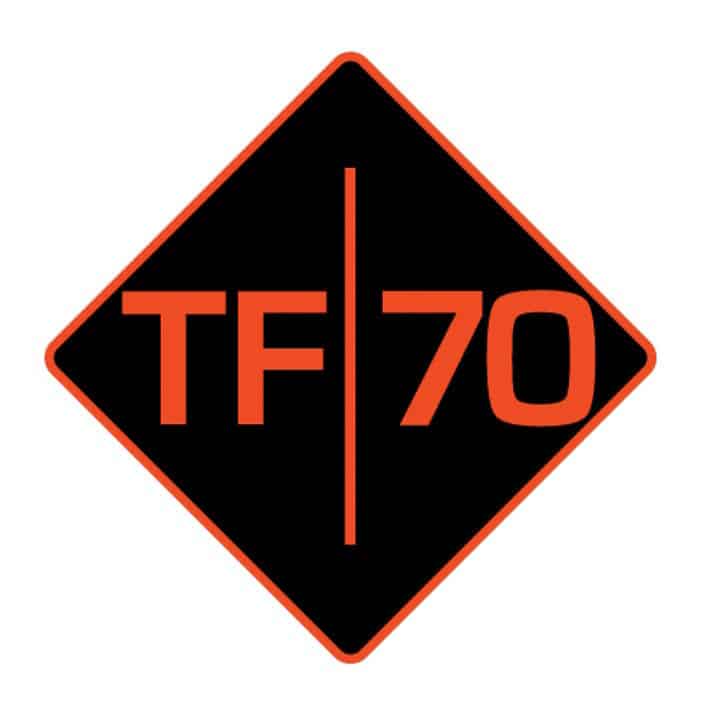 Task Force 70 logo representing the nonprofit foundation dedicated to providing advanced tactical training for rural law enforcement officers in small departments and underfunded jurisdictions. TF70 offers no-cost courses in patrol tactical operations and hostage rescue to bridge the training gap faced by small town police agencies. The organization focuses on constitutional use of force training, practical marksmanship skills, breaching techniques, emergency medical response, and tactical operations for officers serving communities under 10,000 people who receive minimal federal funding.