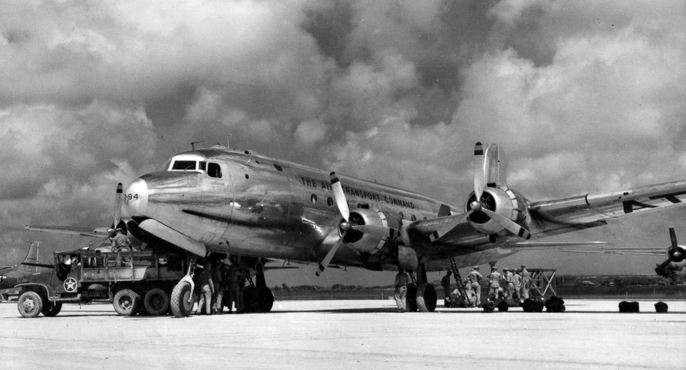 USAAF C-54 at Okinawa