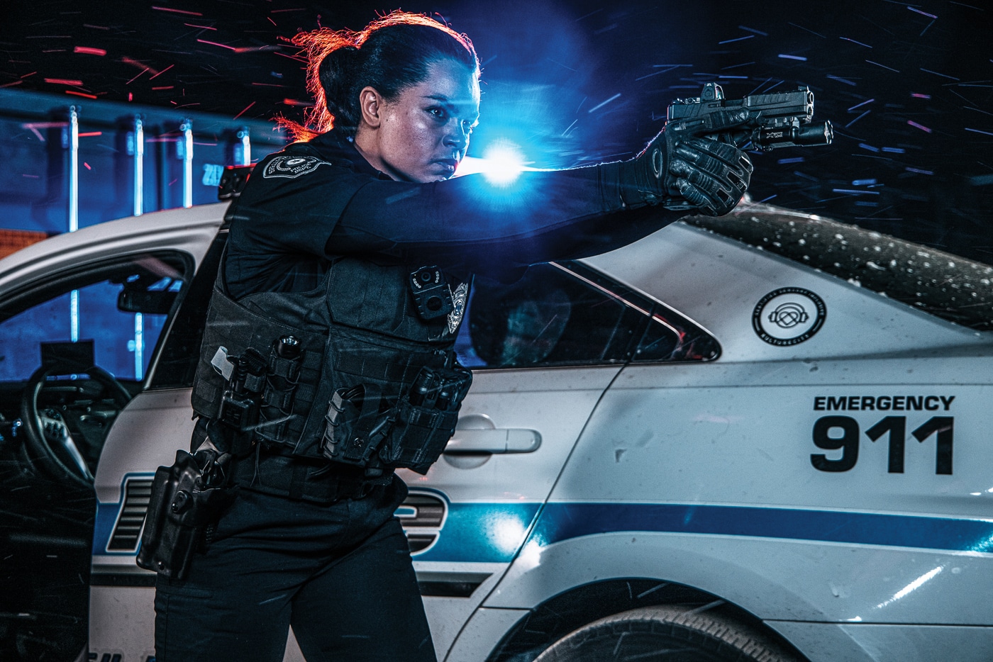 police officers qualify for FIRSTLINE