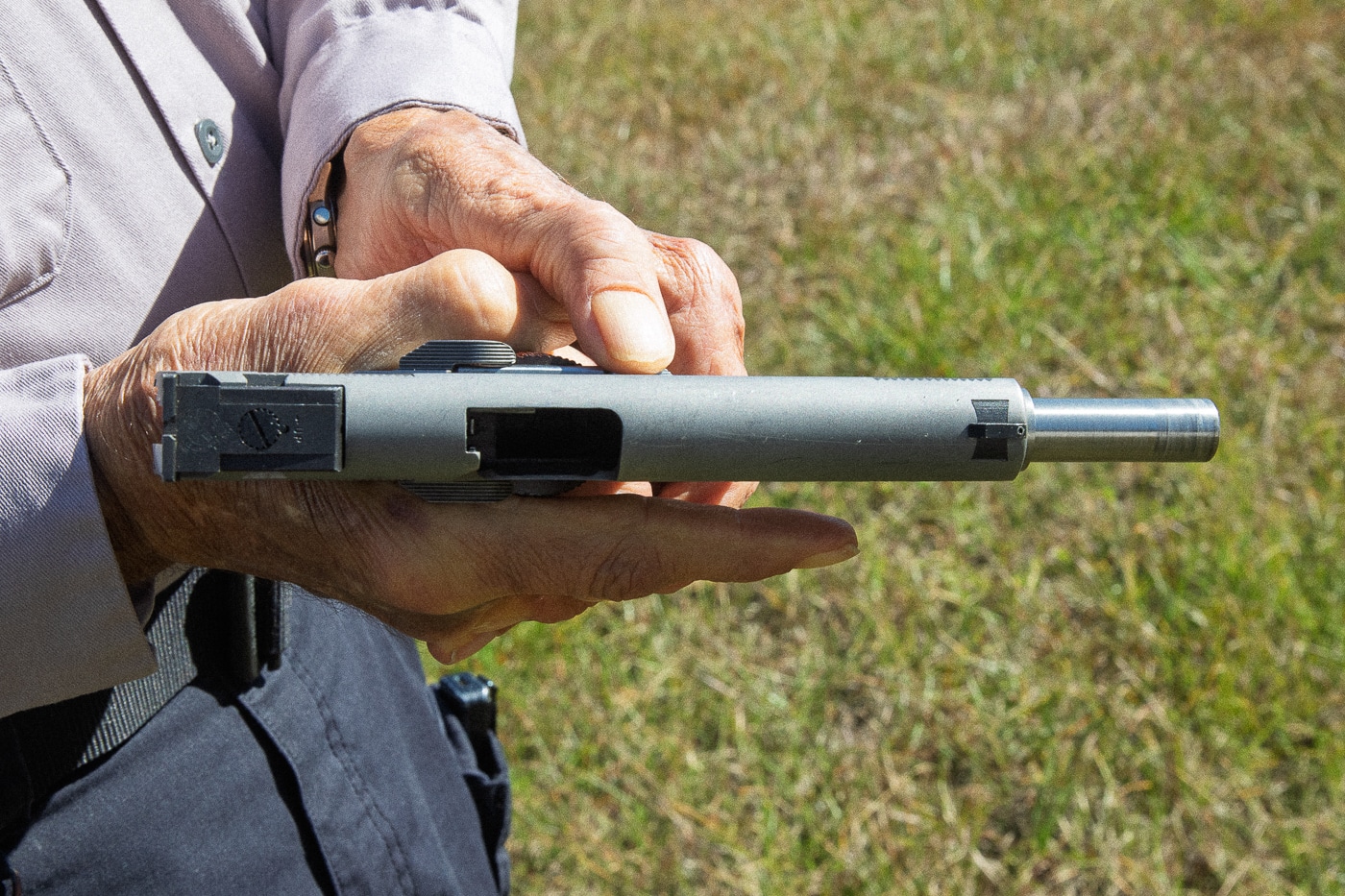 slamming slide on open chamber