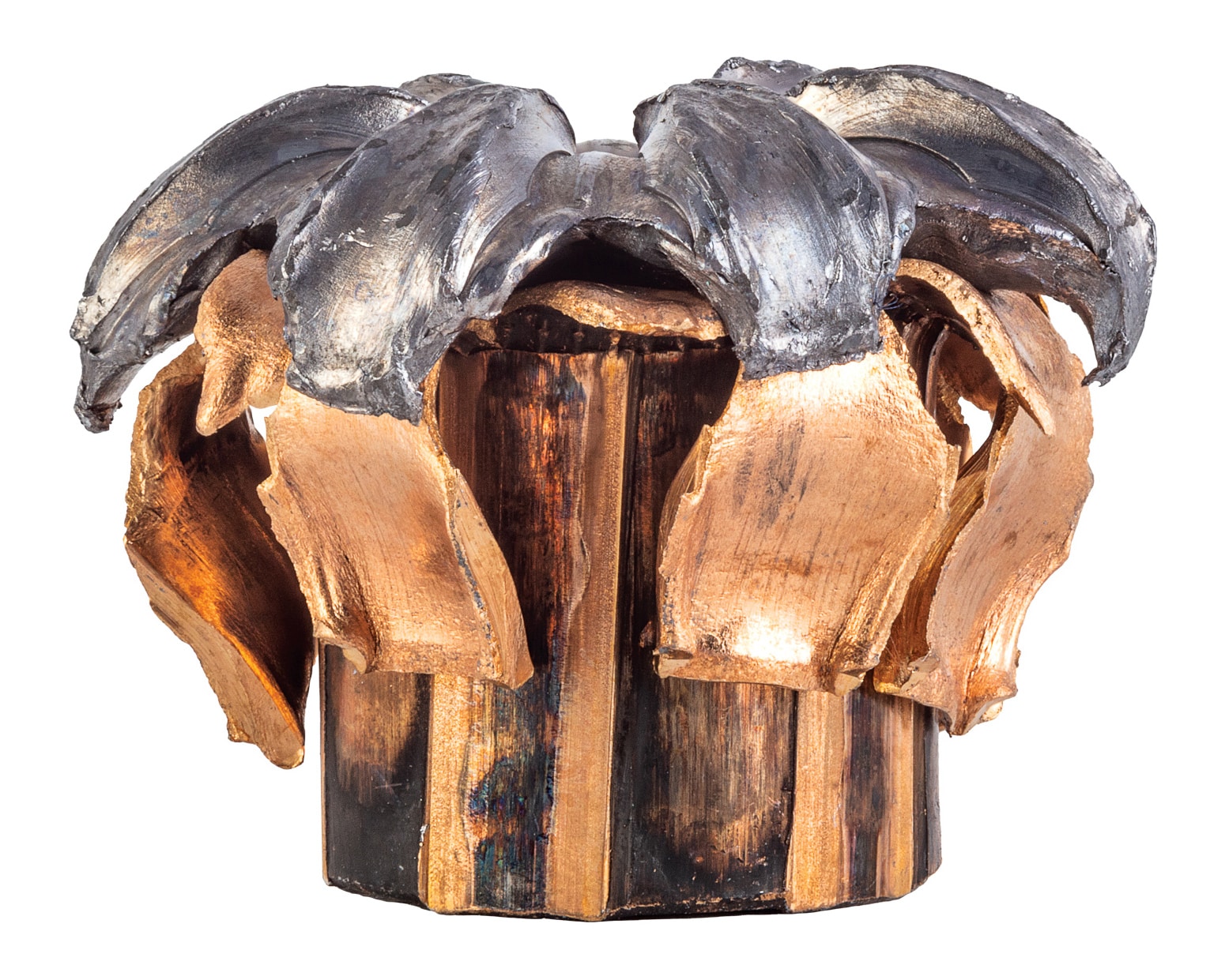 An expanded Federal HST 44 Magnum bullet displays full mushroom shape after penetrating ballistic media. Handgun stopping power myths suggest larger calibers guarantee immediate incapacitation. The 44 Magnum generates significant velocity and energy at the muzzle. Federal HST bullets expand consistently through barriers and clothing. Hollow point petals increase permanent wound channel diameter substantially. Penetration depth must reach vital organs for effectiveness. Expansion alone does not ensure rapid threat neutralization. Shot placement to critical structures ends defensive encounters. Modern bullet engineering maximizes terminal ballistics performance.