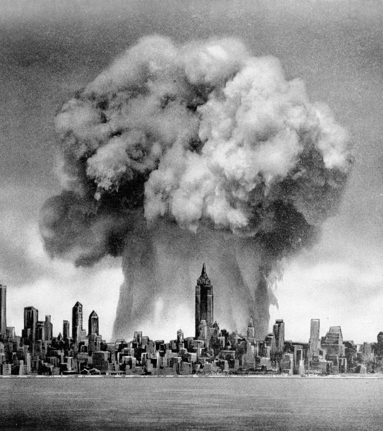 nuclear bomb mushroom cloud New York City World War II