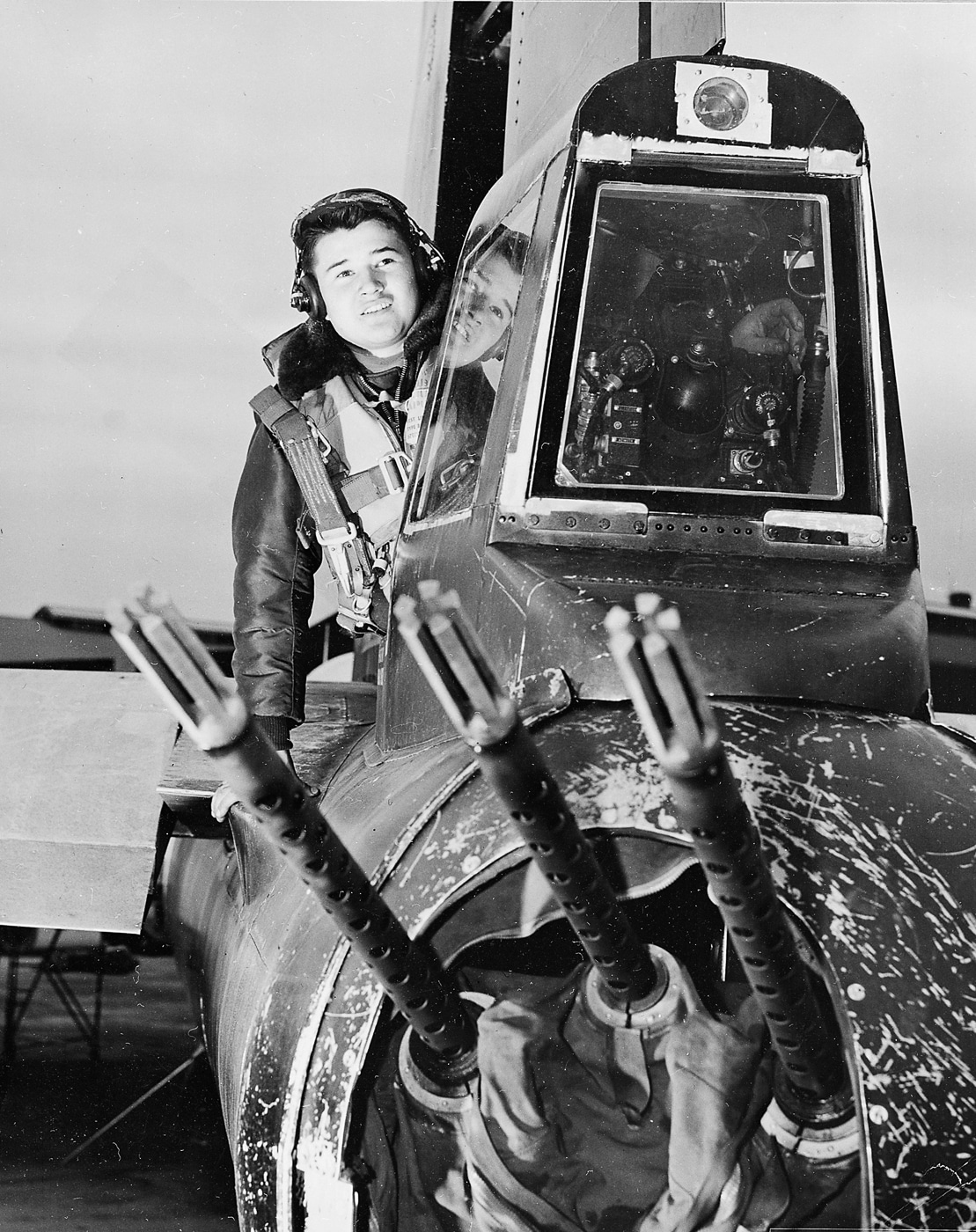 20mm cannon replaced with Browning M2 machine guns for B-29 tail guns Korea