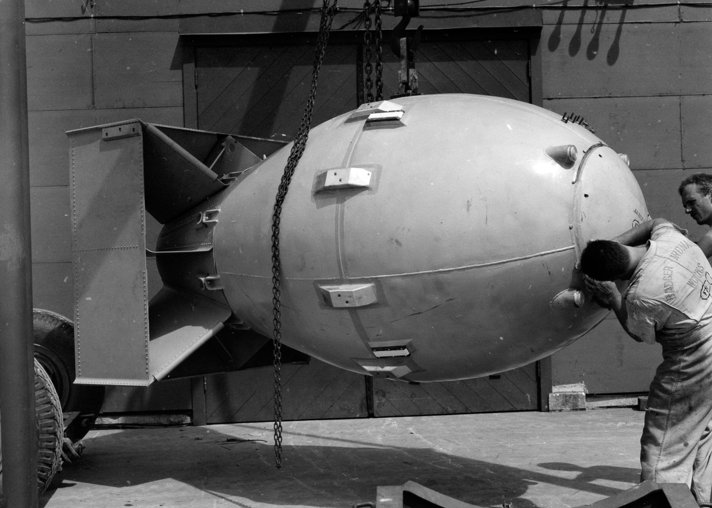Nagasaki bomb readied at Tinian 1945