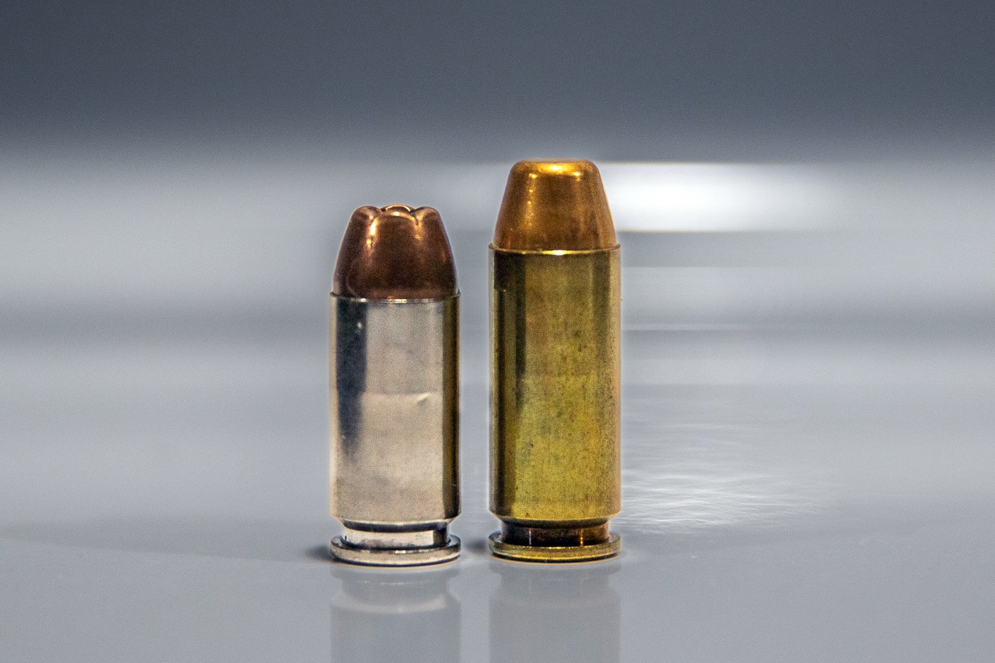 commercial 10mm Auto ammo equal to power level of 40 SW cartridge loads