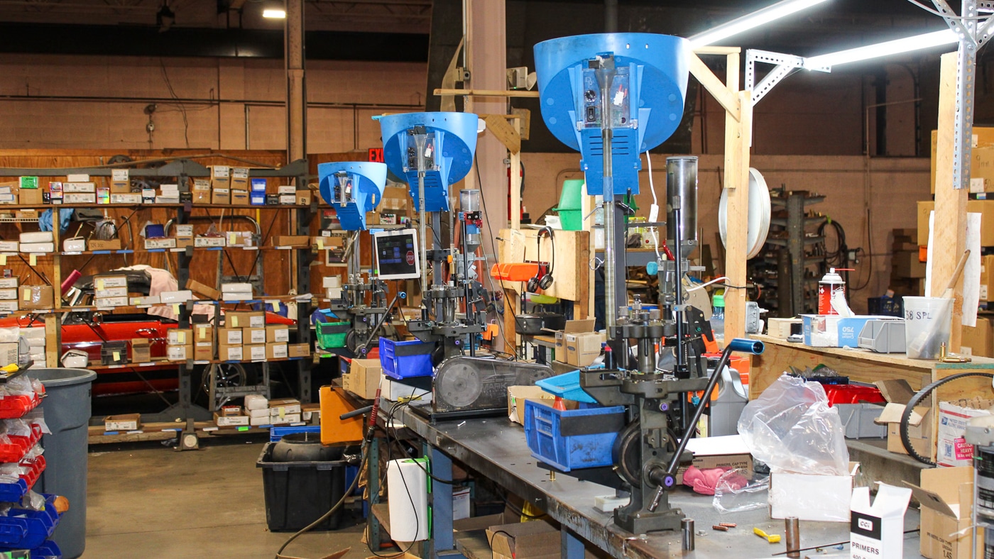 Dillon ammunition presses at Steinel Ammunition factory
