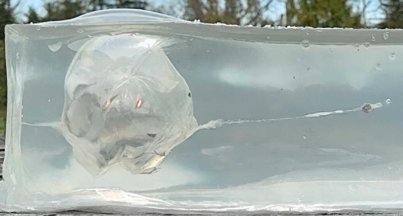 Liberty Ammunition SPIKE .380 ACP self-defense round captured in ballistic gel showing fragmentation pattern and deep core penetration. The Liberty SPIKE .380 ACP self-defense round penetrates up to 13 inches in gel. Copper fragments spread in a forward cone covering approximately three inches in diameter. Defensive .380 ammunition with non-traditional design creates multiple wound channels. The 55-grain all-copper bullet fragments while the spike base continues penetrating. Lightweight projectiles achieve higher muzzle velocity than traditional hollow points. Fragmentation-based self-defense cartridges maximize tissue disruption. The .380 ACP cartridge delivers effective terminal ballistics with the right ammo selection. Ballistic gel testing demonstrates real-world defensive performance of concealed carry loads.