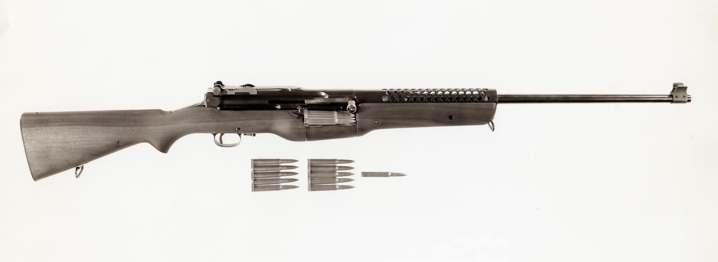 M1941 Johnson rifle with 10-round rotary magazine USMC