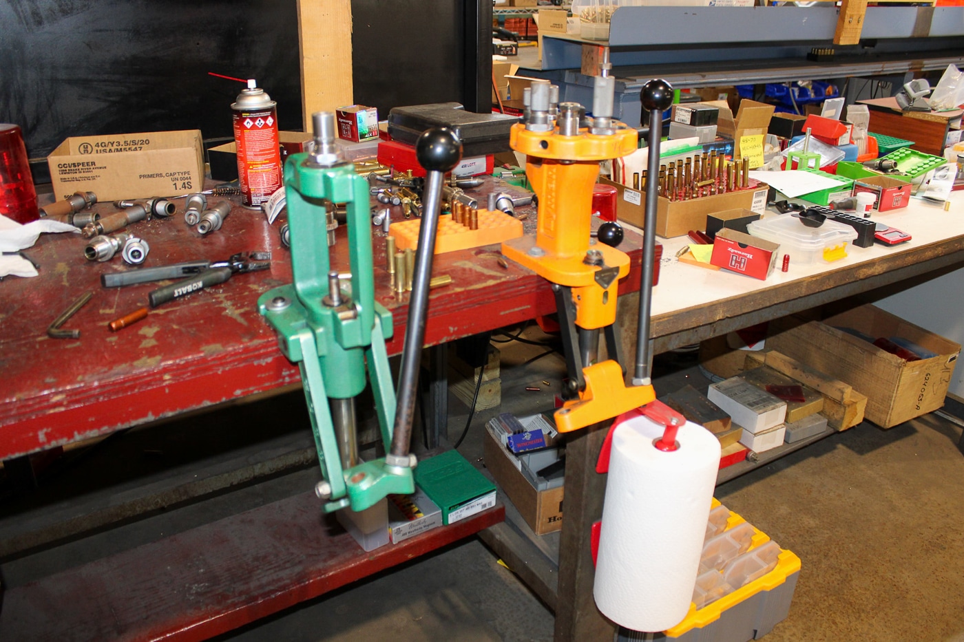 RCBS and Lyman presses for small batch ammunition manufacturing