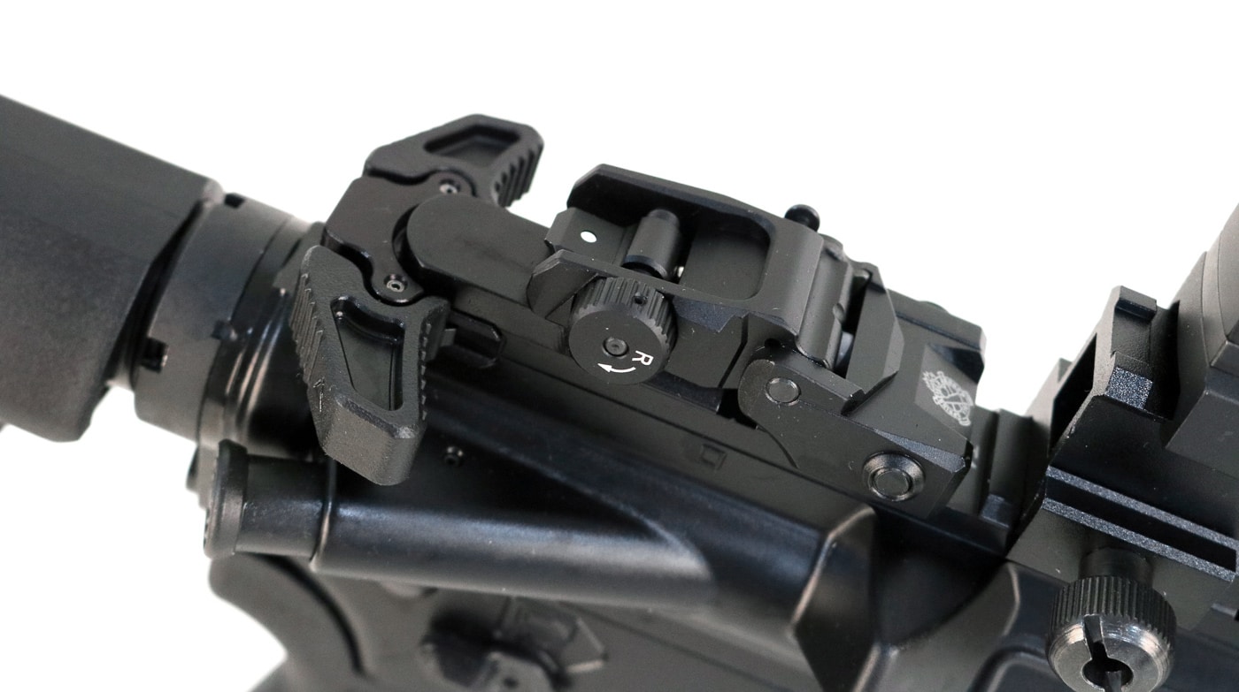 ambidextrous charging handle on the SAINT Victor pistol 300 BLK